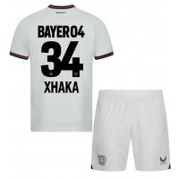 Bayer Leverkusen Granit Xhaka #34 Vieras Peliasu Lasten 2023-24 Lyhythihainen (+ Lyhyet housut)